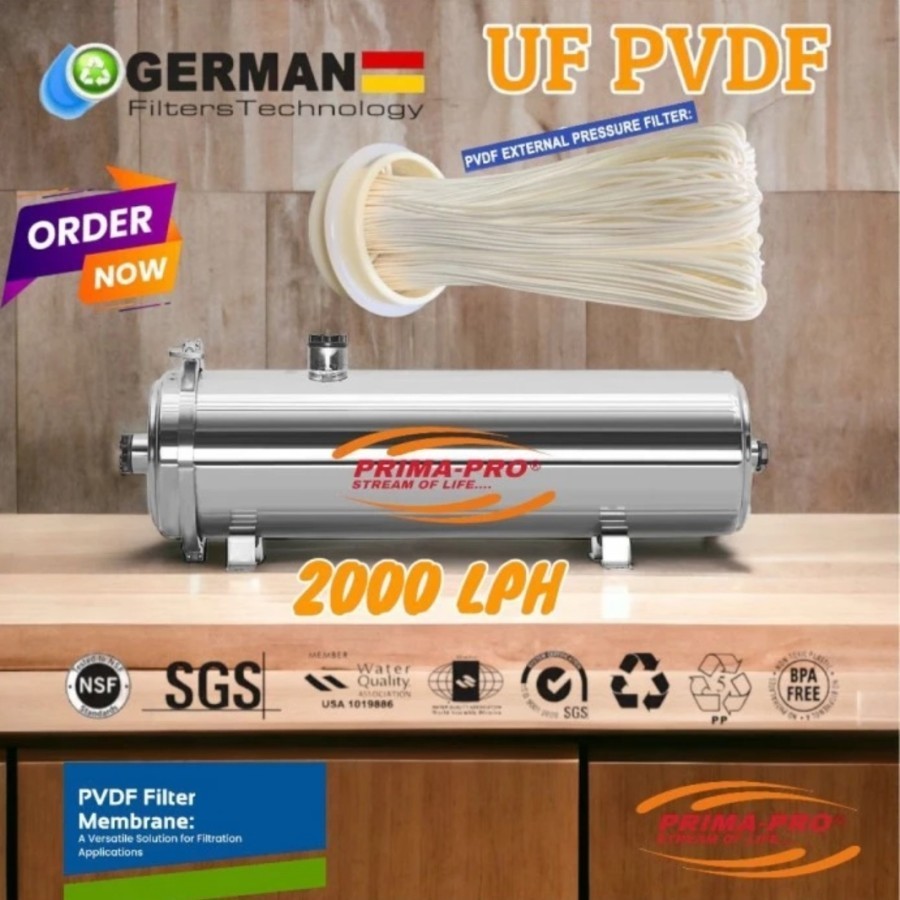 ultrafiltrasi pvdf 2000 lph Ultrafiltrasi UF 2000 Lph pvdf Filter Air