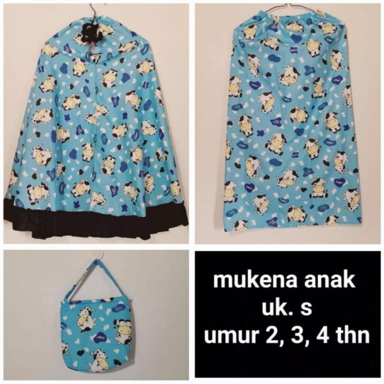 Termurah Mukena Mukenah Anak  Karakter Dan Polos Umur 2, 3, 4 Tahun Bahan Bermutu