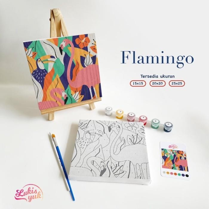 

Paint By Numbers Kit - Flaminggo - Painting Kit - By Lukisyuk