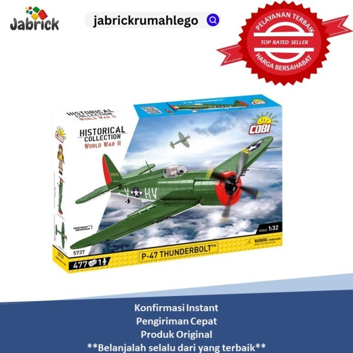 Best Cobi 5737 P-47 Thunderbolt Gratis Ongkir