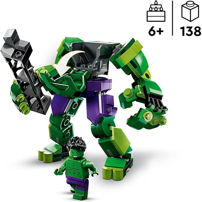Best Lego 76241 Marvel Hulk Mech Armour, Avengers Action Figure Set Gratis Ongkir