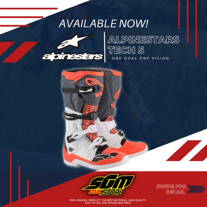 PROMO SEPATU TRAIL ALPINESTARS TECH 5 FREE STAND SEPATU #ORIGINAL