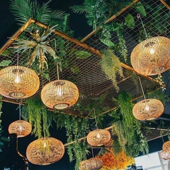 Kap Lampu Lampion Bambu Gantung Unik Dan Murah | Opheliazulaikastore