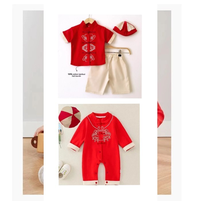 New Cheongsam anak / Baju imlek anak laki laki barongsai