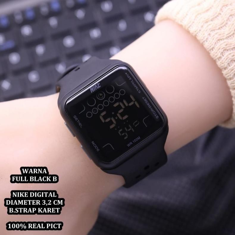 {JAM} (Terima )Jam Tangan Wanita/Pria Nike Sergi Digital Strap Rubber(Dikirim Jakarta) TERLARIS