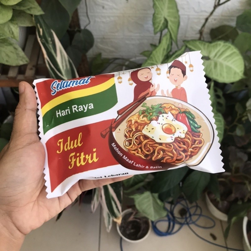 

POUCH SNACK SNACK BAG LEBARAN INDOMIE KARAKTER AMPLOP LEBARAN