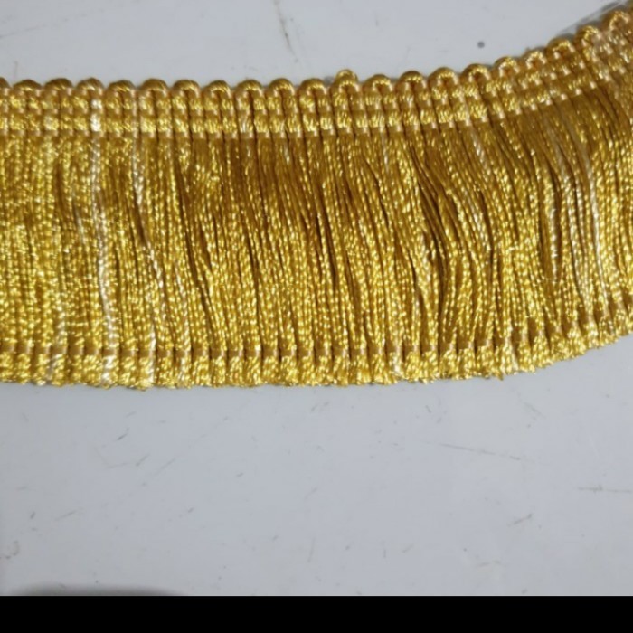 

renda rumbai emas bahan craft