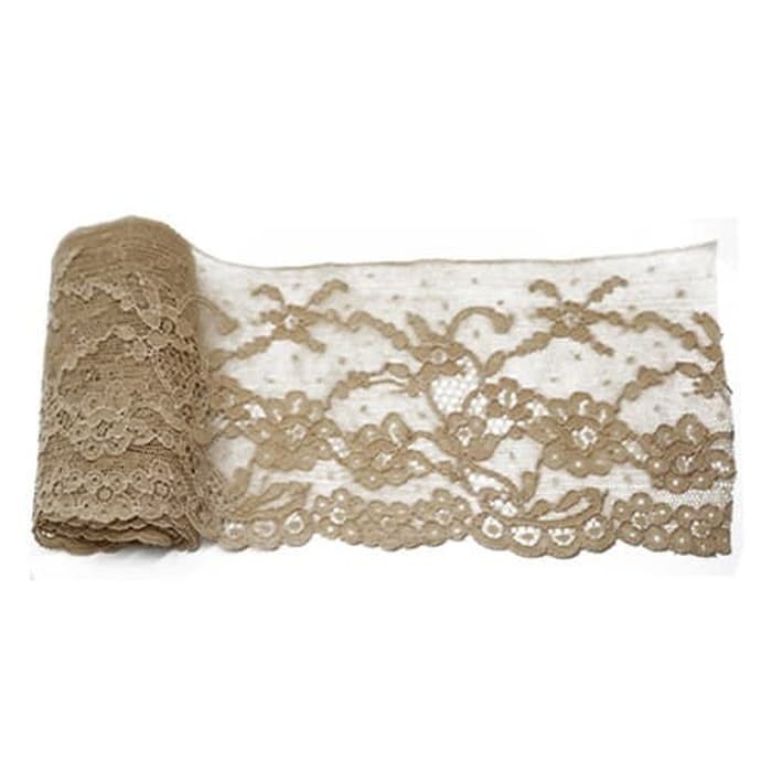 

Torenda Renda Spanyol Light Brown / (Meter)-SP8413