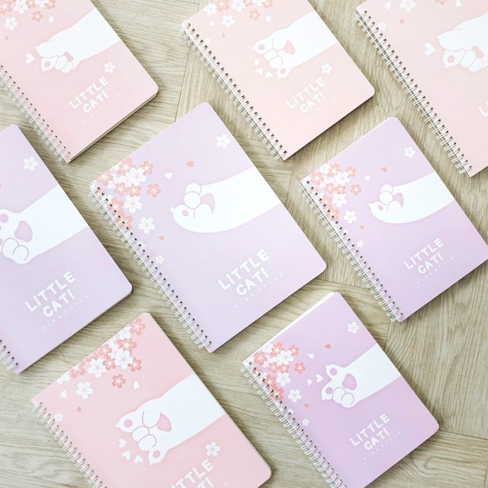 

Star Little Cat Paw Spiral Ruled Notebook [Creativ] Gilaa!!!