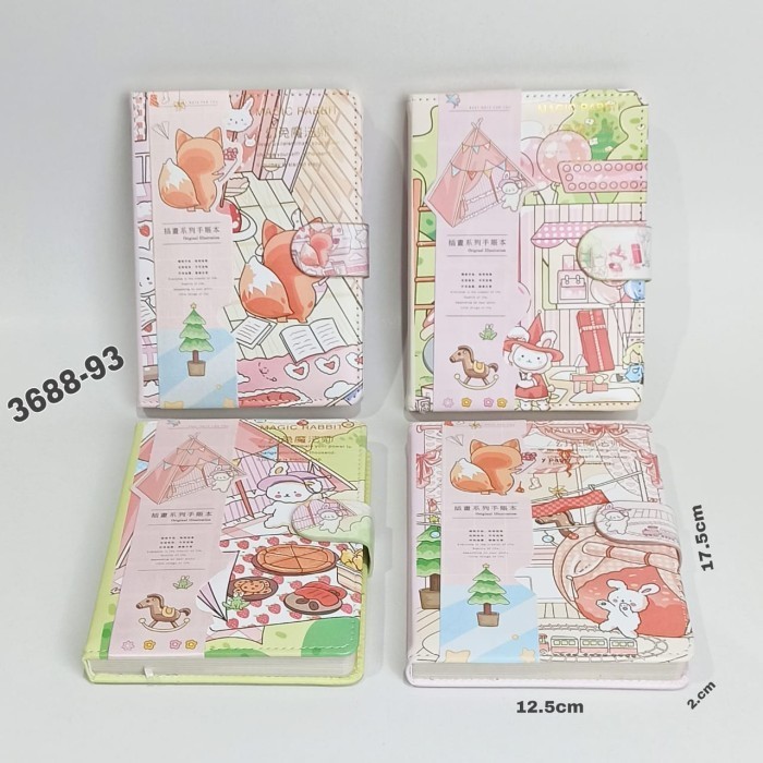 

Berkualitas Bos Notebook Magnet Cover Empuk/Buku Tulis Anak/Buku Catatan Hemat