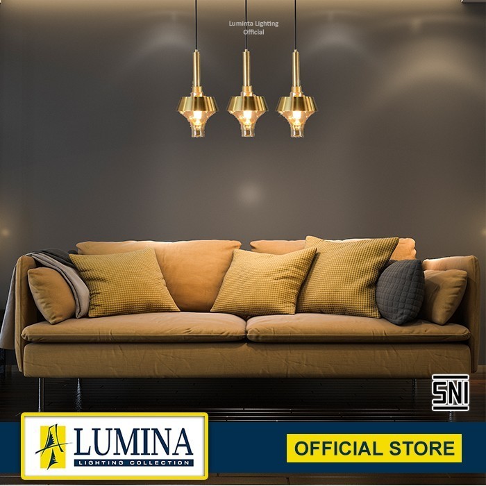 Lumina Lumina Lampu Hias Lampu Gantung Model CD-168/3 BRASS