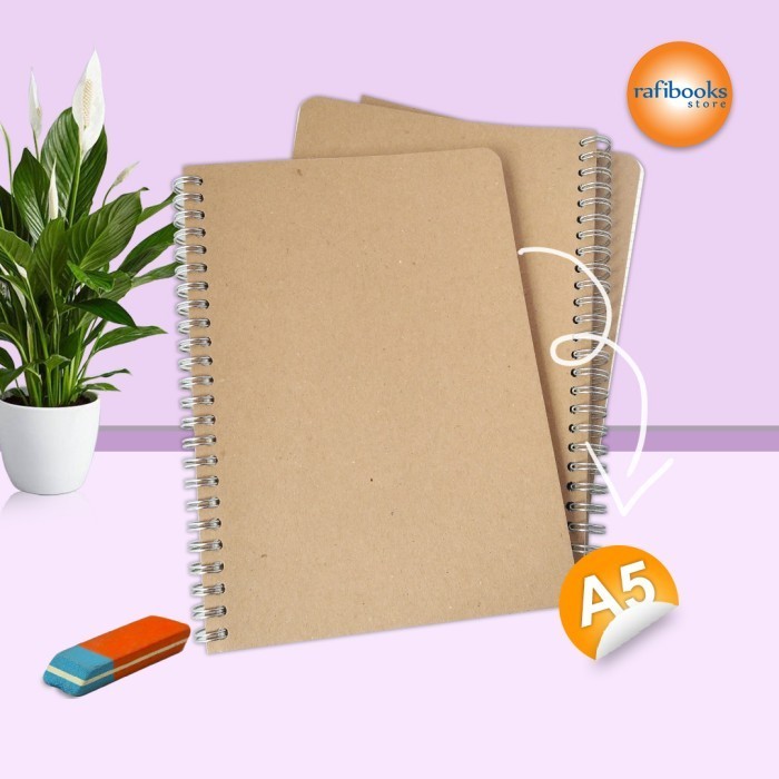 

Wow Notebook Spiral Ukuran A5 Craft Vintage - Buku Catatan Agenda Bagus