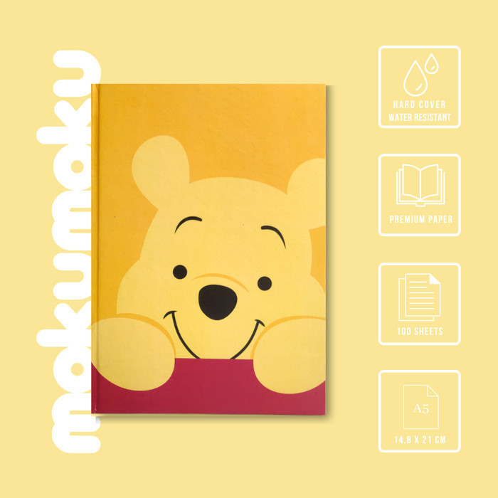 

Lucu Buku Tulis / Notebook Hardcover Winnie The Pooh Bagus