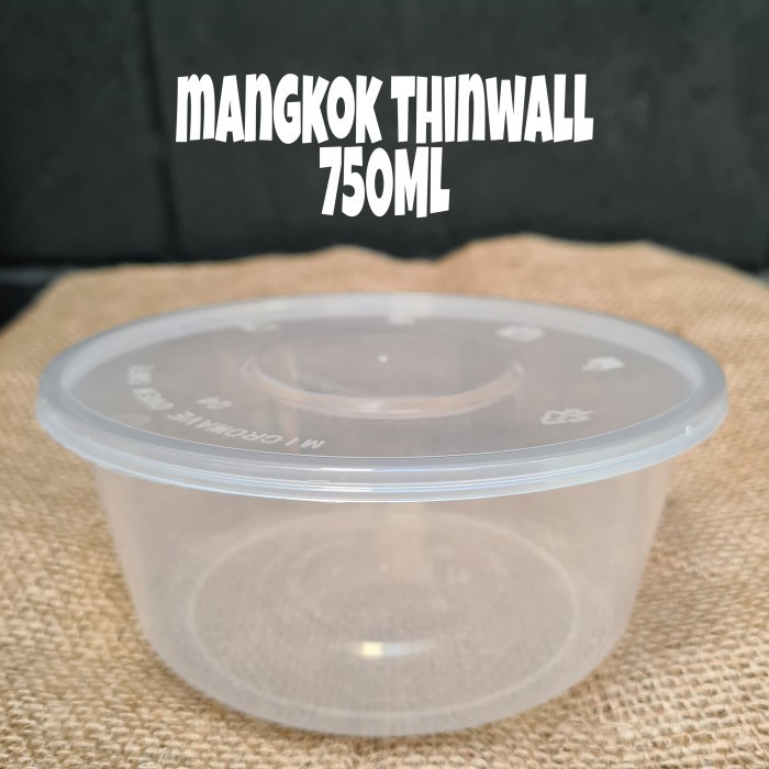 

*#*#*#*#] MANGKOK PLASTIK THINWALL BOWL BULAT 750ML