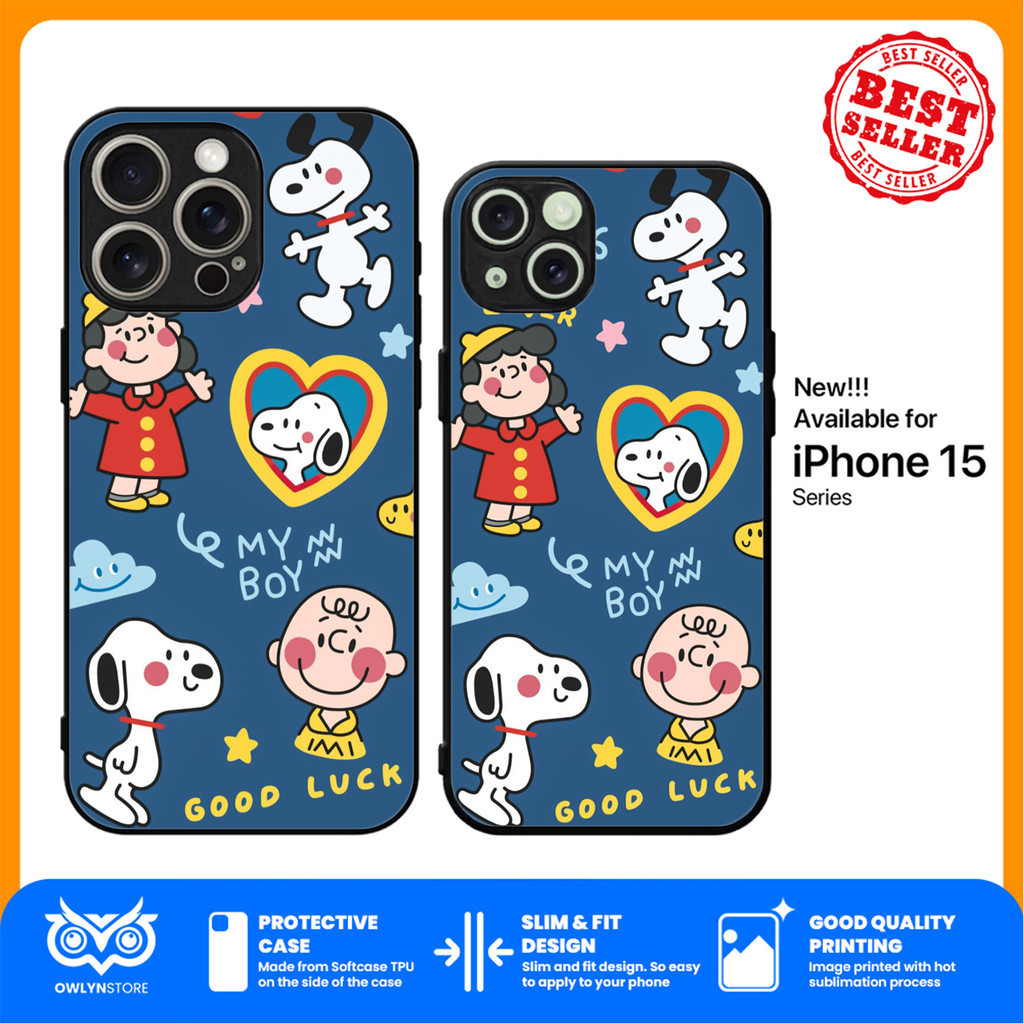 Case iPhone 15 14 13 12 11 Pro Max Plus Mini SE 2020 2022 Snoopy F126