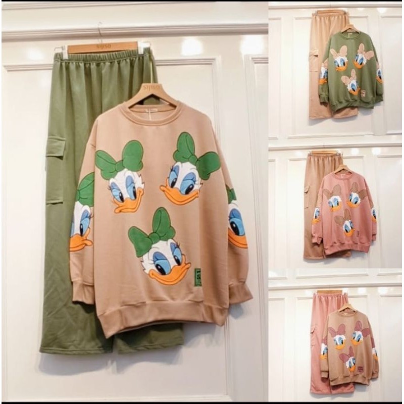 setcel  premiun sijiso motif karakter Disney oversize