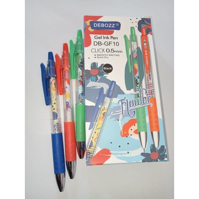 

Pulpen Ballpoint Pena Debozz DB GF-10 Flower Gel Pen