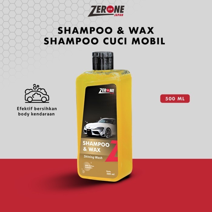 Zerone Promo Shampo & Wax Mobil Sabun Cuci Shampo Mobil Busa Melimpah