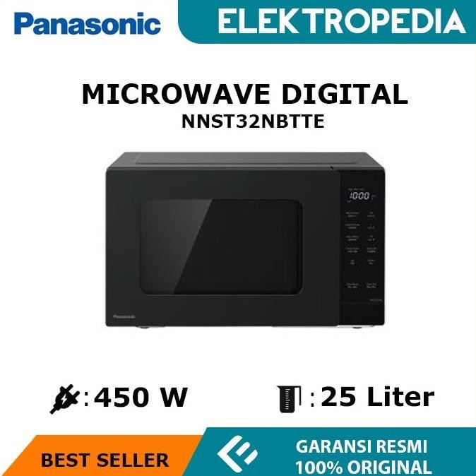 Terbaru Panasonic - Microwave Digital 25 Liter 450 Watt Nnst32Hmtte Stok Terbatas