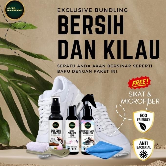 Update Auto Dazzling Paket Pembersih Sepatu Sneakers Kulit Suede Running dll - Paket ,.