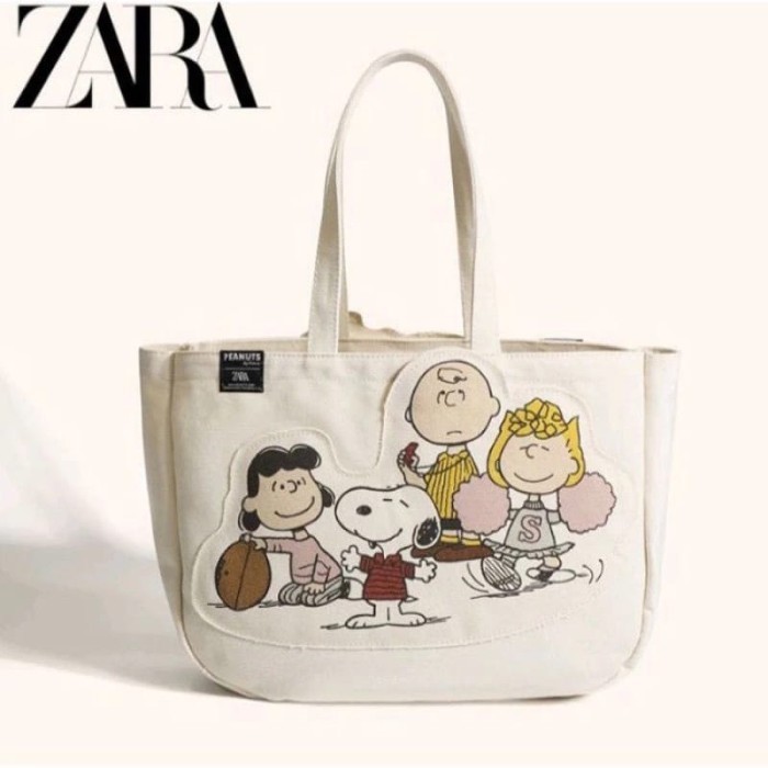 Z Snoopy Peanuts Tote Bag