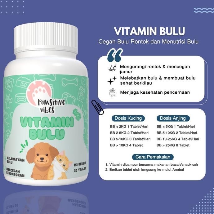 Best Paket Combo Komplit Vitamin Imunitas+Vitamin Bulu+Vitamin Nafsu Makan Gratis Ongkir
