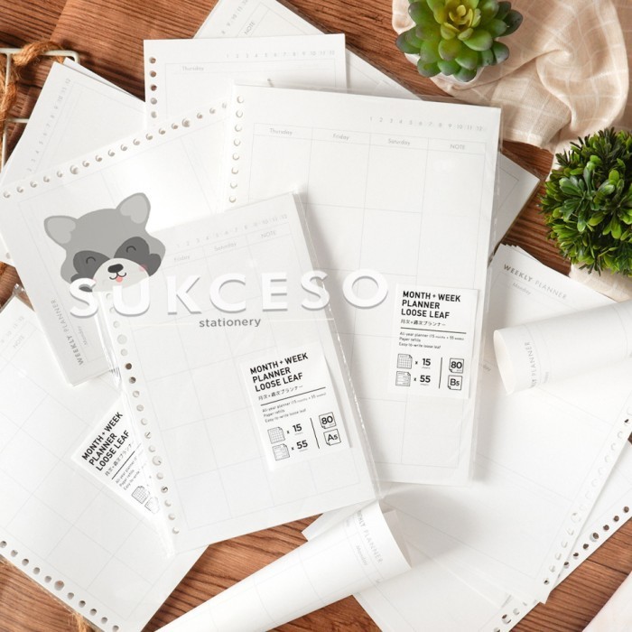 

Produk Unggulan Panmomo Monthly And Weekly Planner Loose Leaf B5 / Planner Agenda Unik Hemat