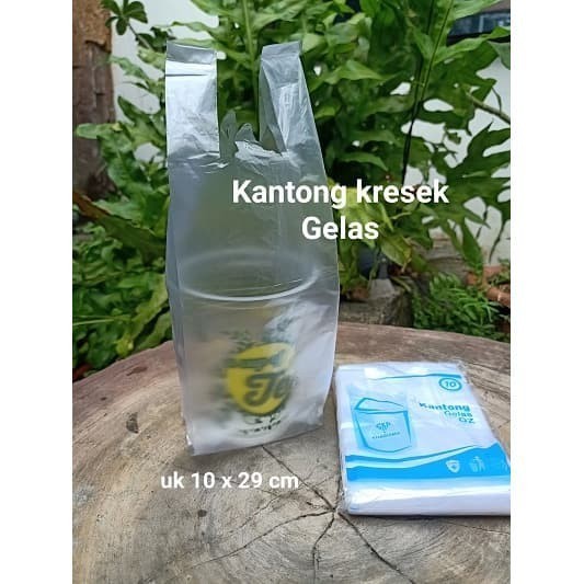 

populer] Kresek bening OZ / kantong plastik untuk1 Gelas