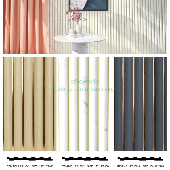 Wallpanel Laiv / Curved Series / Wpc Panel Dinding