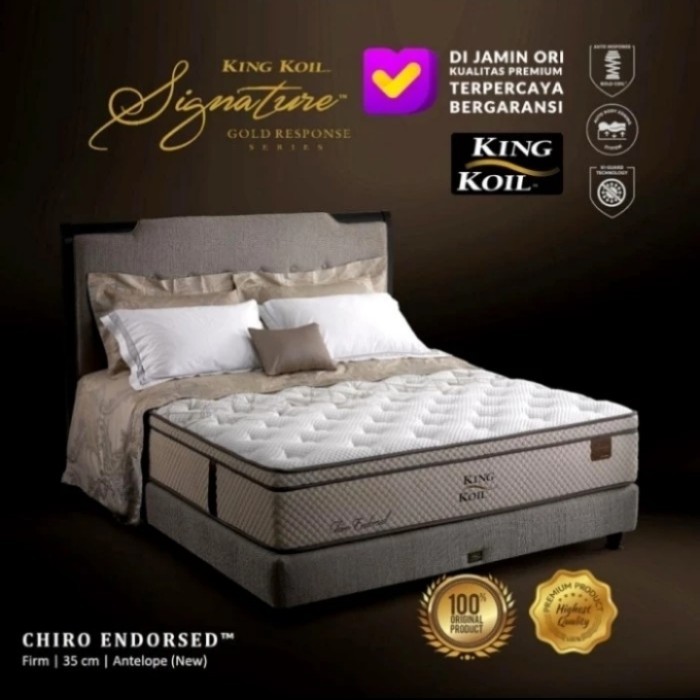 King Koil Spring Bed New Chiro Endorsed - Full Set 180X200