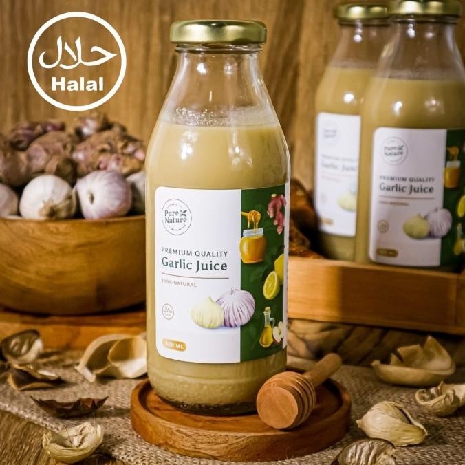 

PureNature Garlic Juice|Bawang Putih Tunggal Jahe Lemon Cuka Apel Madu