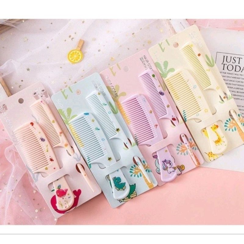 SET SISIR KARAKTER LUCU / SISIR ANAK SET ISI 2PCS / SISIR RAMBUT / SISIR KARAKTER