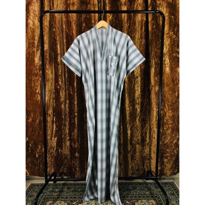 BEST SELLERKTK - Baju Jubah Gamis Sultan Pria Santai Lengan Pendek Saudi Maroko - Warna 1,62slimfit 