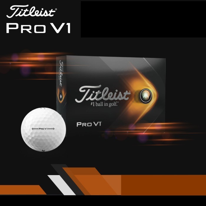 Terbaru Bola Golf Titleist New Pro V1 2021 (Dozen) Original Promo Terlaris