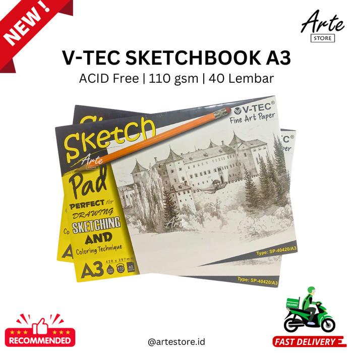 

Terbatas Sketchbook A3 Vtec Bergaransi
