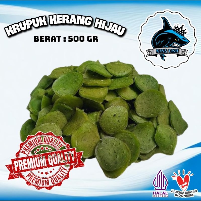 

500GR KERUPUK KERANG HIJAU SUPER UKURAN KECIL MURAH BERKUALITAS