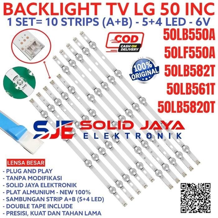 BACKLIGHT TV LED LG 50 INC 50LB561T 50LB582T 50LB5820T 50LF LAMPU BL