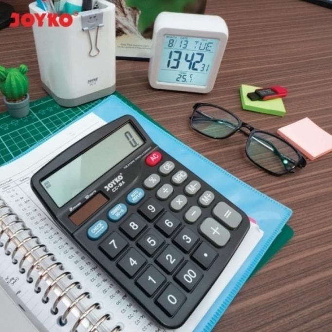 

New! Calculator Warna JOYKO CC 8CO 12 Digit CHECK CORRECT Kalkulator CC8CO ..