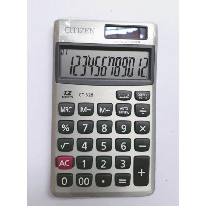 

Best - KALKULATOR CITIZEN CT 328 - 12 DIGIT - CHECK AND CORRECT - UKURAN MINI ~