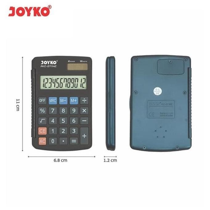 

New! Joyko PKC-0711HC Calculator Kalkulator [12 Digits] ,,
