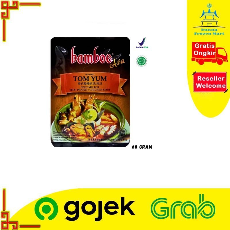 

Bumbu Tom Yam BAMBOE Asia Tom Yum Thai Prawn 60 GR