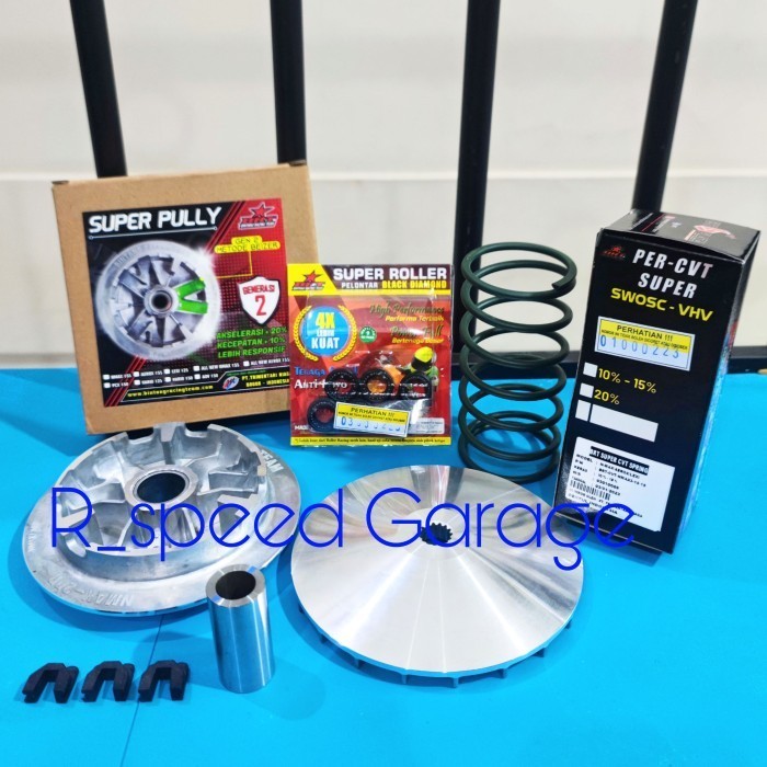 PAKET SUPER PULLEY PULLY GEN 3 BRT NMAX 155 VVA OLD 2DP