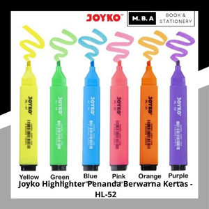 

Joyko Highlighter Penanda Berwarna Kertas - HL-52
