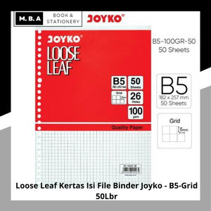 

Loose Leaf Kertas Isi File Binder Joyko - B5-Grid 50Lbr