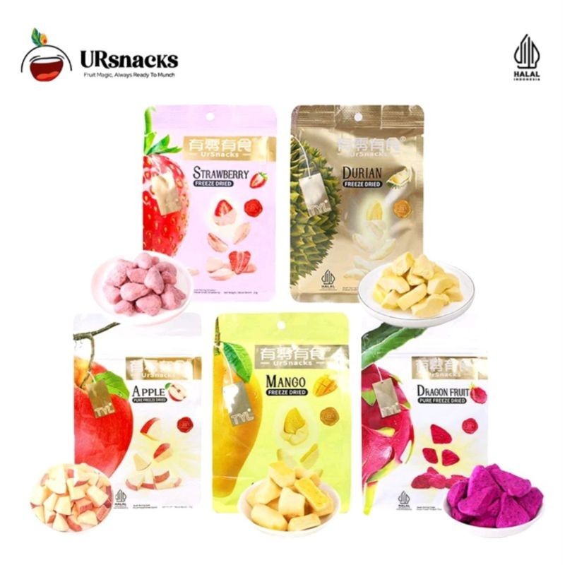 

URSNACKS Mango, Durian, Apple, Strawberry & Dragon Fruit (SATUAN)