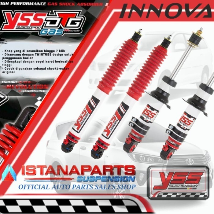 PAKET ShockBreker YSS DTG+ SERIES 7 STEP INNOVA REBORN DEPAN BELAKANG