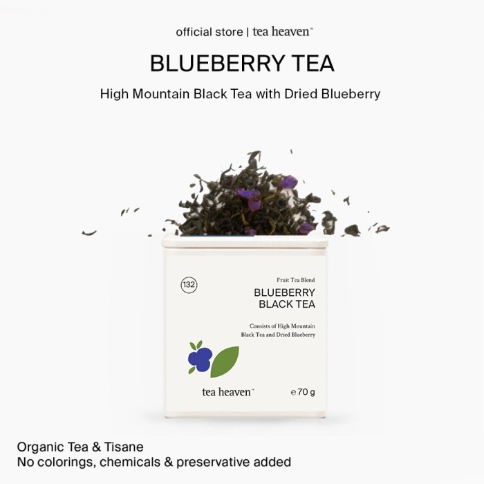

Ersya - Black Tea Blueberry Teh Hitam Berry Premium Artisan Fruit Tea Cafe
