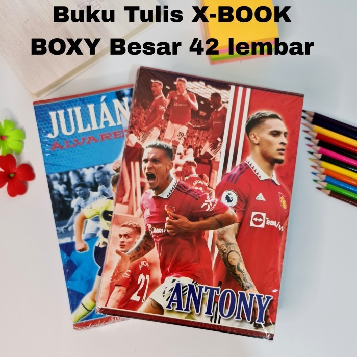 

Murah Sos Buku Tulis X-Book Boxy/Besar 42Lb Motif Bola(8Bk)//Buku Bergaris Promo