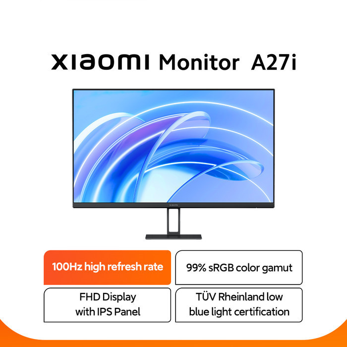 MONITOR XIAOMI 27 inch A27i BEZELESS IPS FHD 100Hz, XIAOMI Monitor 27"