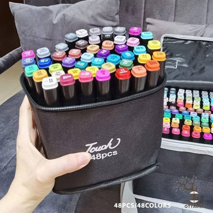 

Spidol warna Stabilo Touch 24/36/48 Dual Side Fine Art Brush Pen TERMURAH